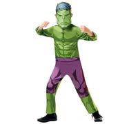 Rubie's 640838M Marvel Avengers Hulk - Disfraz clásico para niños, 5-6 años, verde, M