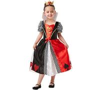 Rubie's Rubies Disfraz oficial de reina de corazones, personaje del día del libro, mediana edad 5-6, altura 116 cm, Halloween