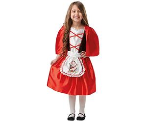 Rubie's 641195M Disfraz oficial de Caperucita Roja para el Día del Libro para Niños, Mediano (Altura 116 cm, Edad 5-6)