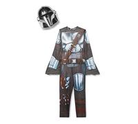 Rubies 702773-S Disfraz Mandalorian classic infantil, Color Gris/Marrón, Talla S