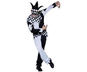 Rubie's 810994STD Official Dark Jester Halloween Circus Costume, Men's, Standard