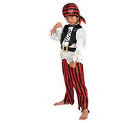 Rubies 883619M Disfraz de pirata para niño, Multicolor, Talla M