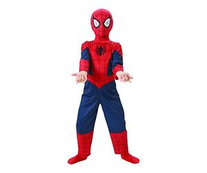Rubies 886919 Disfraz Spiderman de niño, Color Azul/Rojo, Talla L