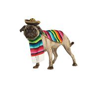 Rubie'S 887817S Disfraz Oficial de Serape Mexicano para Mascotas