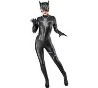 Rubies Adult Batman Returns Deluxe Catwoman Costume Jumpsuit with Mask and Gloves, Large