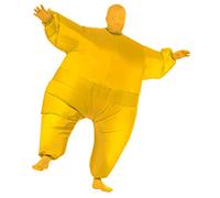 Rubies Adult Inflatable Full Body Suit Costume, Yellow, Standard for Themed Parties and Halloween