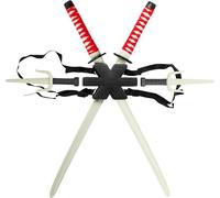 Rubies Armas Ninja, Set Espadas para Espalda, Accesorios, Complemento para Disfraz, Talla única para Carnaval, Fiestas, cumpleaños y Cosplay
