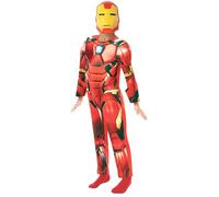 Rubies - Avengers Oficial - Disfraz de lujo Iron Man serie animada sobre percha infantil - Talla 5-6 años