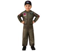 Rubie's Baby/Toddler Top Gun Maverick Fleece Costume Jumpsuit and Cap