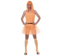 Rubies Bailarina Naranja para Adulto, Top con Pechos, Tutu y Calcetines, Oficial Despedidas de Soltero, Disfraz despedida Soltero hombre, Fiestas, Cumpleaños