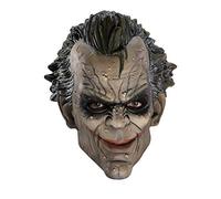 Rubies Batman Arkham City Three-Fourth Vinyl Joker Mask, White/Green, One Size