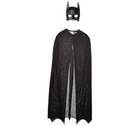 Rubies Batman The Dark Knight Rises - Juego de capa y máscara de Batman, color negro, talla única