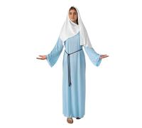 Rubies- Disfraz de Virgen María, 1 Juego, Blanco y Azul Cielo, Talla 10-14, sólido, Color, Size (Bristol Novelty AC461)