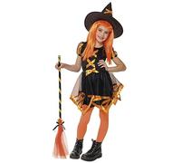 Rubies Bruja Cuca Naranja para niñas, Vestido y sombrero, Oficial Halloween, Carnaval, Cumpleaños y Fiestas