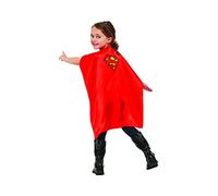Rubies Capa de Superman para niños y niñas, Color Rojo, Licencia Oficial DC Comics, Superhéroes, Accesorios, Complemento para disfraz, Talla única infantil