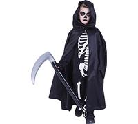 Rubies - Capa Muerte con guadaña Hinchable, Talla única, Color Negro (S5207) Carnaval