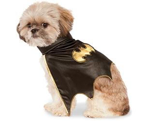 Rubie'S - Capa Unisex para Adultos de DC Comics Batgirl Pet Cape Party Supplies, Negro, S Cuello 12, Circunferencia 17, Espalda 11 EE. UU