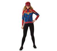 Rubies Capitán Marvel Disfraz, Multicolor, S para Mujer
