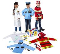 Rubies Child's Frontline: Everyday Heroes Trunk Set (policía, bombero, médico) para fiestas temáticas y Halloween, pequeño