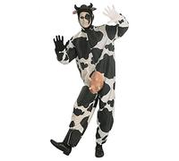 Rubies- Comical Cow Costume Vaca Disfraces de tamaño adulto, dibujos animados, Multicolor, única (Rubie's 15225STD)