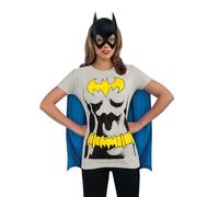 Rubies Conjunto Oficial de Camiseta de Batman para Mujer, Disfraz de Adulto, Talla L, 14-16 Halloween