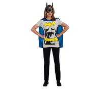 Rubies Conjunto Oficial de Camiseta de Batman para Mujer, Disfraz de Adulto, Talla XL de Halloween