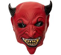 Rubies Costume Classic Red Devil Adult Overhead Latex Mask Adult One Size