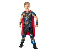 Rubies Costume Co Disfraz de Thor de lujo, talla L de 7 a 8, color azul, dorado, rojo, 7-8 años (I-301384L)