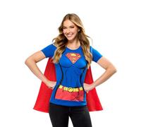 Rubies DC Comics - Disfraz de Camiseta con Capa para niña