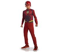 RUBIES - DC oficial - THE FLASH - Disfraz para niños de nivel de entrada flash de la Liga de Justicia - Talla 3-4 años. Traje oficial con traje y máscara de PVC