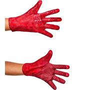 Rubies DC: The Movie Flash Gloves Accesorio, Rosso, Talla única Unisex niños
