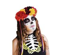 Rubies Diadema de lujo Katrina con rosas Día de los Muertos, multicolor, Talla única (Rubie's Spain S4349)