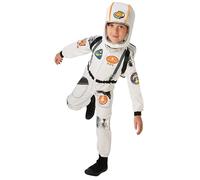Rubies DISFRAZ ASTRONAUTA INFANTIL para niño, para niña, talla M, Mono, casco, mochila, para Carnaval, Navidad, Fiestas y Cosplay