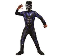 Rubies Disfraz Black Panther Battle Endgame para niños y niñas, Jumpsuit con cubrebotas y máscara, Licencia Oficial Marvel para cumpleaños, Cosplay, Fiestas y Carnaval
