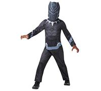 Rubies Disfraz Black Panther Classic Z para niños, Jumpsuit impreso y máscara, Oficial Marvel para Carnaval, Halloween, Navidad y cumpleaños