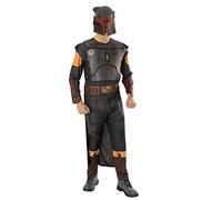 Rubies Disfraz Boba Fett Deluxe para hombre, Jumpsuit impreso con secciones 3D,