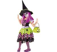 Rubies Disfraz Brujita del Bosque para niñas, Vestido y sombrero, Oficial Rubies para Halloween, Carnaval, Navidad y cumpleaños