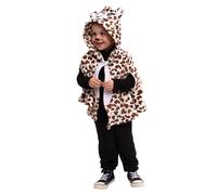 Rubies Disfraz Capa Súper Leopardo para niñas y niños, Capa con Capucha de Leopardo, Oficial Carnaval, Cumpleaños, Fiestas, Halloween, Navidad
