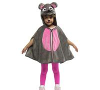 Rubies Disfraz Capa Súper Ratón para niñas y niños, Capa con capucha de Ratón, Oficial Carnaval, Cumpleaños, Fiestas, Halloween, Navidad