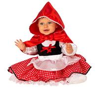Rubies Disfraz Caperucita para niñas, Vestido y capa con capucha, Bebé Talla 1-2 años para Carnaval, Fiestas, Halloween