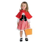 Rubies Disfraz Caperucita Roja para niñas y niños, Vestido con capa y capucha roja, Oficial Carnaval, Halloween, Navidad, Fiestas y cumpleaños