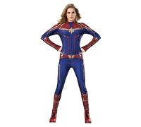 Rubies Disfraz Capitana Marvel Classic para adulto, Jumpsuit impreso y cinturón, Licencia Oficial para Carnaval, Fiestas y cumpleaños