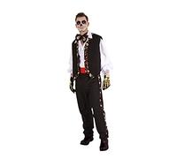Rubies Disfraz Catrin Pancho para adulto, Camisa, chaleco y pantalón impreso, con pajarita, Oficial hallowen, navidad, carnaval y cosplay