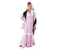 Rubies Disfraz Chulapa De Lujo para niñas, Vestido Chulapa Infantil con chal, pañuelo, clavel y bolso para San Isidro, Chulapos, Madrileño