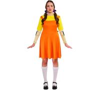 Rubies Disfraz clásico oficial del Juego del Calamar para niña, disfraz para adultos, talla 6-8