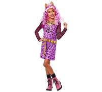 Rubies Disfraz Clawdeen classic para niñas, Vestido y diadema. Oficial Monster High, , Fiestas y Halloween 11-13 años, 142-154 cm