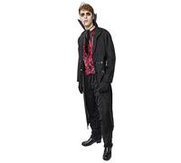 Rubies Disfraz Conde Drácula Deluxe para hombre, Chaqueta con alzacuello, chaleco, pantalones y guantes, Oficial Halloween, Carnaval, Fiestas y Cosplay