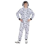 Rubies Disfraz Dálmata para adulto, hombre y mujer, Jumpsuit con capucha y cola, Trajes disfraces para Carnaval, Despedidas de soltero, Cosplay y fiestas