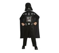 Rubies Disfraz Darth Vader OPP barato en caja para niños y niñas, Jumpuitt, capa y máscara, Oficial Star wars para Carnaval, Navidad, Cumpleaños, Fiestas y Halloween.