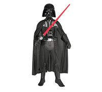 Rubies Disfraz Darth Vader Premium para niños y niñas, Traje completo de lujo con máscara y capa, Oficial Star Wars, Unisex, para Cosplay, Cumpleaños, Carnaval